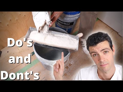 How to mix Quick Set Drywall Mud small batches Hot mud