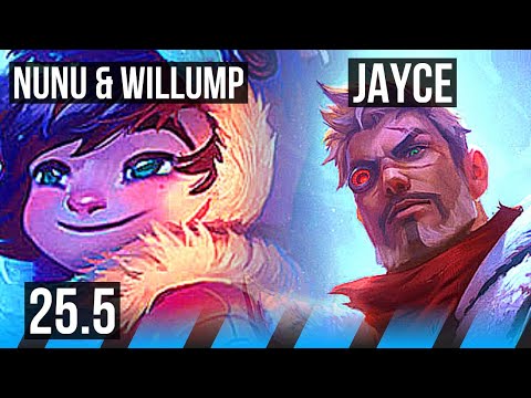 NUNU & WILLUMP vs JAYCE (MID) | Rank 8 Nunu | KR Grandmaster | 25.5