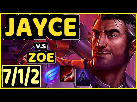 LVSYAN (JAYCE) vs ZOE - 7/1/2 KDA MID GAMEPLAY - EUW Ranked GRANDMASTER