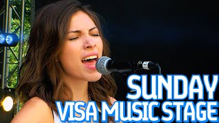 Luke Carey, Ellie Rose and Draper Perform Live On The Visa Music Stage At Formula E!