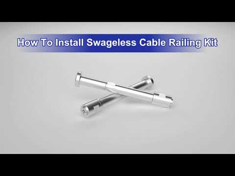 How to install swageless cable railing kit