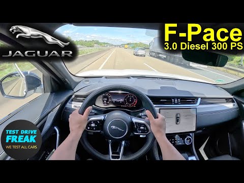 2025 Jaguar F-Pace D300 AWD (300 PS) TOPSPEED POV Autobahn Drive 🏎️ No Speed Limit + Real Sound