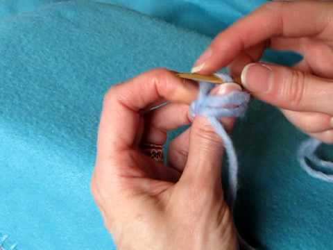 Turning Stitch vers II (2+p+2), Pyöräyttäen, vers II - Neulakinnas, Nalbinding