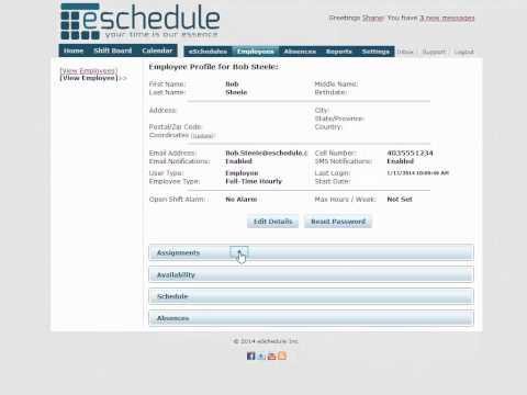 Eschedule Tutorial Understanding Employee Skill Levels
