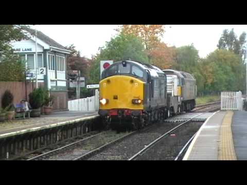47501 Top'n'Tail 37059 6C52 Heysham - Sellafield flask(s) 28th October 2010