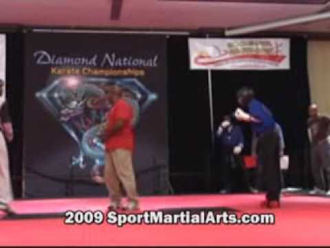 Houston Thomas vs Leautry Bruner - Men's Team Sparring - 2009 Diamond Nationals