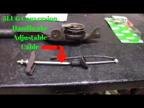 5Lug Conversion Adjustable Handbrake Cable For Fox Body