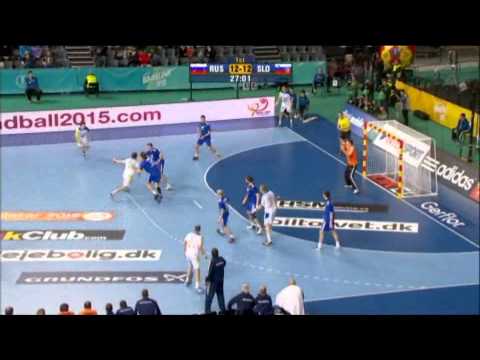 Russia v Slovenia (Quarter Final) handball 2013