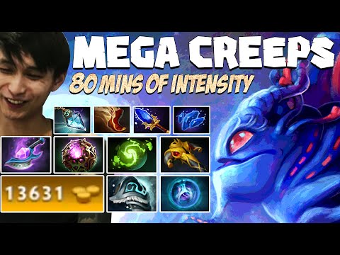 80 MINS OF INTENSE GAME WITH MEGA CREEPS (SingSing Dota 2 Highlights #1726​)
