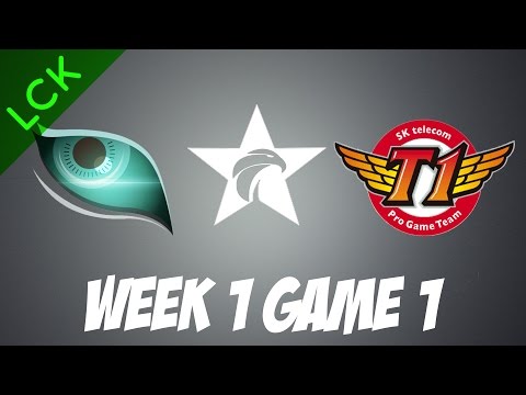 Kongdoo Monster vs SKT Telecom T1 | Game 1 | HIGHLIGHTS | LCK 2017 Spring split