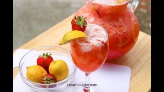 Easy Strawberry Lemonade Recipe -  Homemade Lemona...