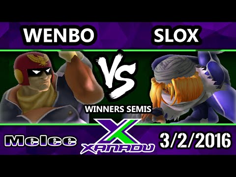 S@X 139 - Wenbo (Captain Falcon) Vs. Slox (Sheik) SSBM Winners Semis - Smash Melee