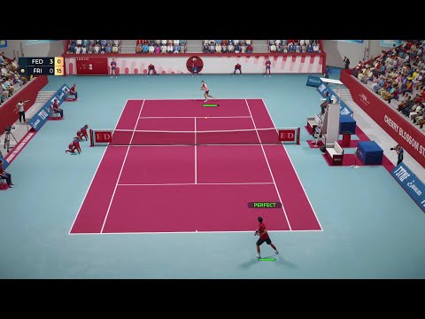 FEDERER VS TAYLOR FRITZ - LEGEND DIFFICULTY - TOP SPIN 2K25 - vs AI - #topspin2k25