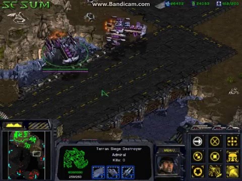 StarCraft Super Unit Mod: Siege Destroyer Long Range Scan