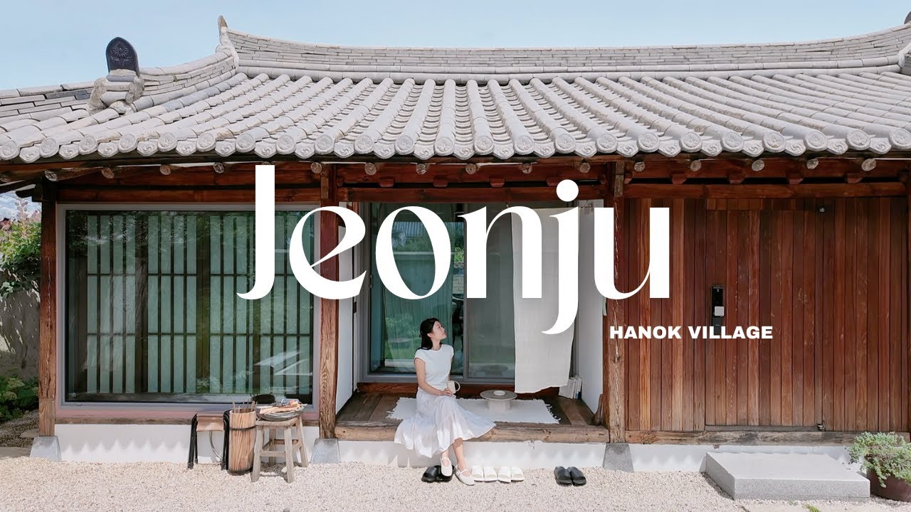 Korea travel vlog | Jeonju Hanok Village, Traditional Korean food, cafes