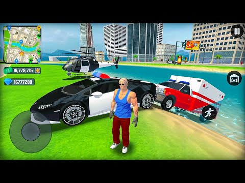 US Police Officer Car Chasing Robbers Cars in Open City - Android Gameplay