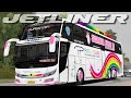 TERBARU Mod Jetliner Scania Hop Channel Livery Putra Pelangi Bussid