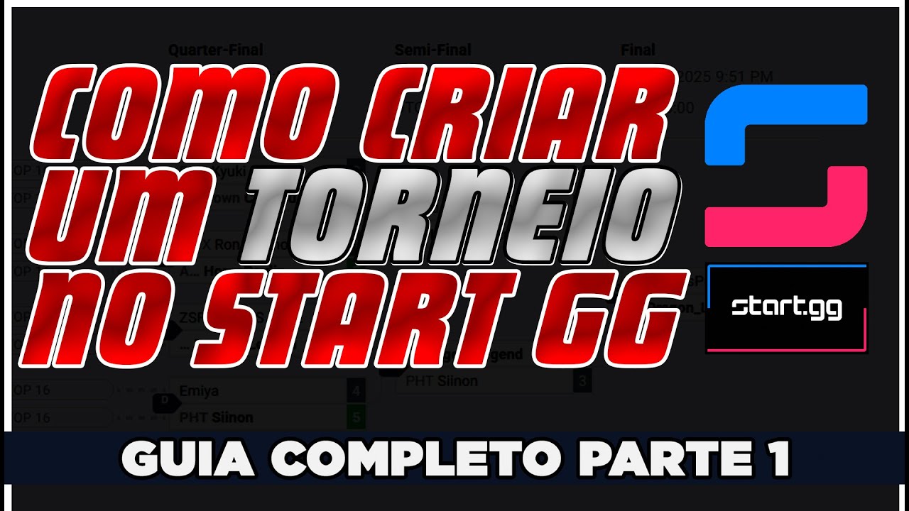Como criar torneio online no Start.gg: inscrições, fases e publicação