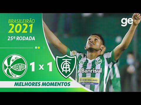 Gols e lances de Juventude-RS x América-MG