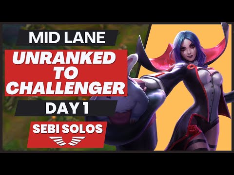 Unranked To Challenger - Day 1 | Sebi Solos