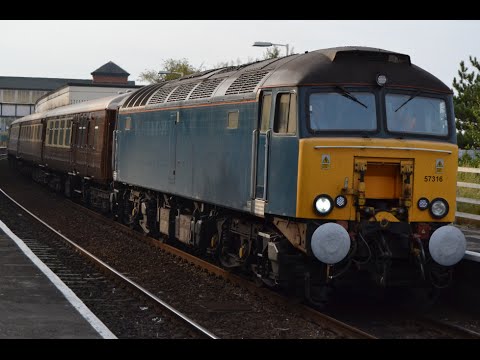 #426: *4 Tone* West Coast Class 57314 & 57316 passes Colwyn Bay (13/09/14)