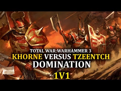 TOTAL WAR: WARHAMMER III | KHORNE Vs TZEENTCH | MULTIPLAYER DOMINATION