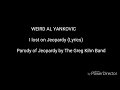 Weird Al Yankovic - I lost on Jeopardy - Lyrics