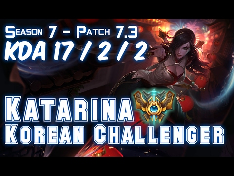 KATARINA KOREAN CHALLENGER vs TALON Mid - Patch 7.3 KR Ranked