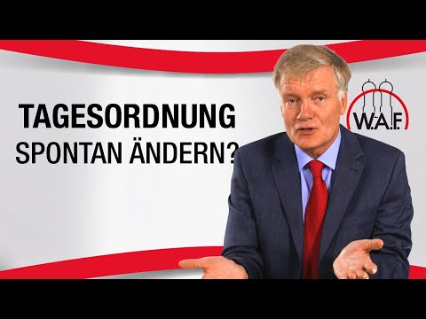 Änderung der Tagesordnung in der BR-Sitzung - Ist das möglich? | Betriebsrat Video