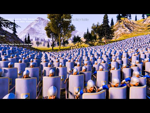 19700 Spearmans VS 16000 Cavalrys. Ultimate Epic Battle Simulator 2  UEBS 2