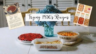 COOKING 1950'S RECIPES | 1950'S VINTAGE COOK WITH ME | VINTAGE HOUSEWIFE