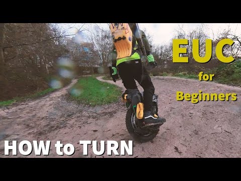 3 simple ways HOW to TURN with an ELECTRIC Unicycle - A BEGINNER Guide