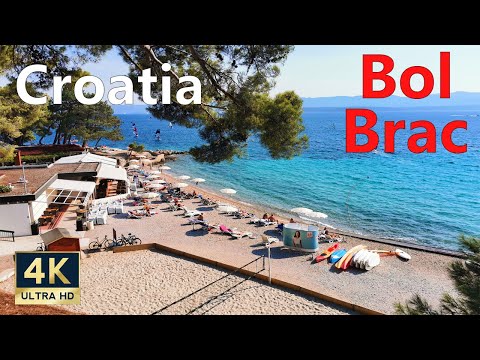 Bol Brac Island Croatia 🇭🇷 4K Zlatni Rat - Golden Horn Walking Tour September 2021