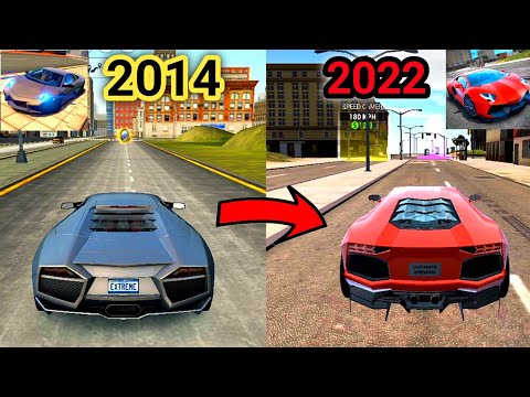 Evolution Of Extreme Car Driving Simulator 2014 - 2022 || Car Racing Games
