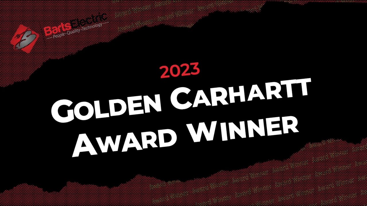 2023 Barts Electric Golden Carhartt Employee Award