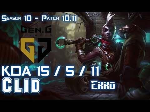 Gen Clid EKKO vs GRAVES Jungle - Patch 10.11 KR Ranked
