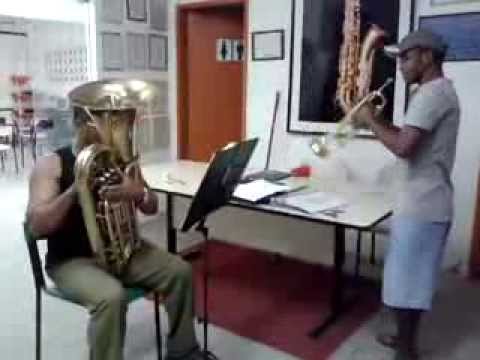 Guerreiro do Sol estudando com Maestro André Carlos! 2013