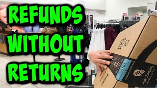 Refunds for items WITHOUT returning them. HUGE FRAUD chance