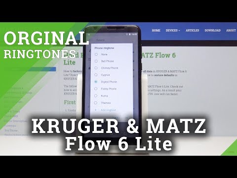 How to Personalize Ringtone in KRUGER & MATZ Flow 6 Lite - Change Ringtone