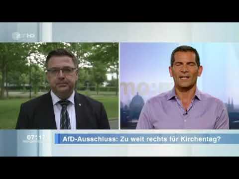 ZDF Morgenmagazin 19-06-2019  AFD Ausschluß vom Kirchentag, Interview