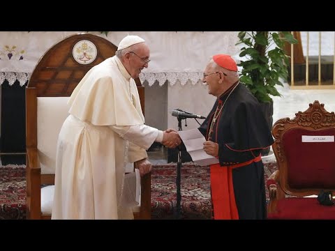 شاهد البابا فرنسيس يحظى باستقبال حار في العراق