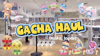 shopping in japan vlog 🇯🇵 crazy gachapon haul in Osaka! 💸 Polly Pocket, Anpanman & more!