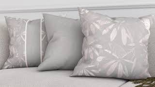 Декоративная подушка «942163» светло-серый, светло-бежевый — видео о товаре