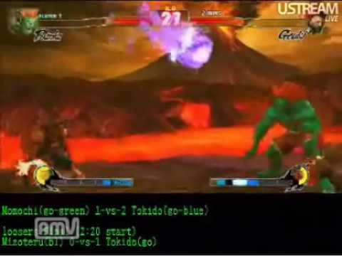 SF4:Mizoteru (Bl) vs Tokido (Go) - Set 02 - Losers Bracket - Final - GODSGARDEN #2