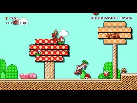 Autumn Tree Land by Tsukitsuki - Super Mario Maker