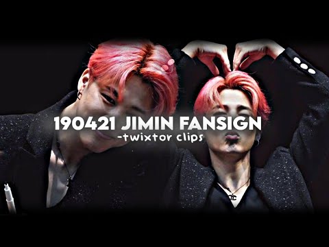 190421 jimin fansign twixtor clips