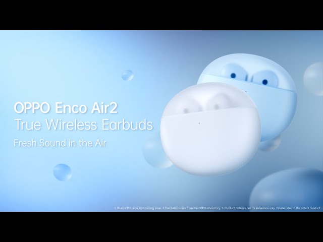 Écouteurs Bluetooth sans fil Oppo Enco Air2 True Blanc video