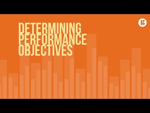 Determining Performance Objectives