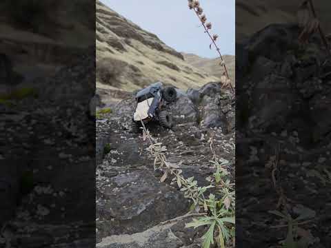 Taking On Slick Rock Low and Slow Like a Boss #shorts #rcfun #rclife #scalerc #traxxas #rc4x4