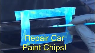 Repair car paint chips using Color N Drive touch up paint kit.